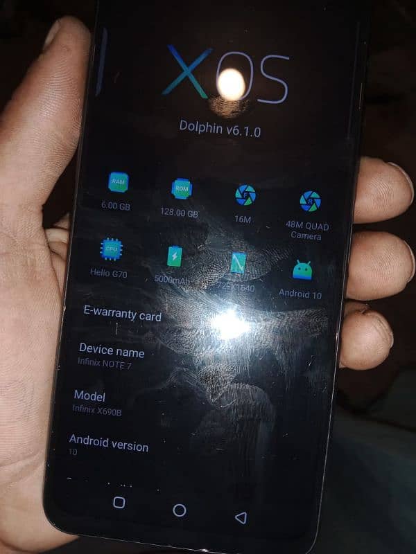 Infinix not 7 all okay h 6