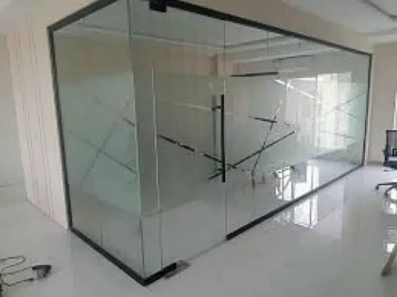 12mm glass partition shower cabin terrace gril stair 8mm glass work 0