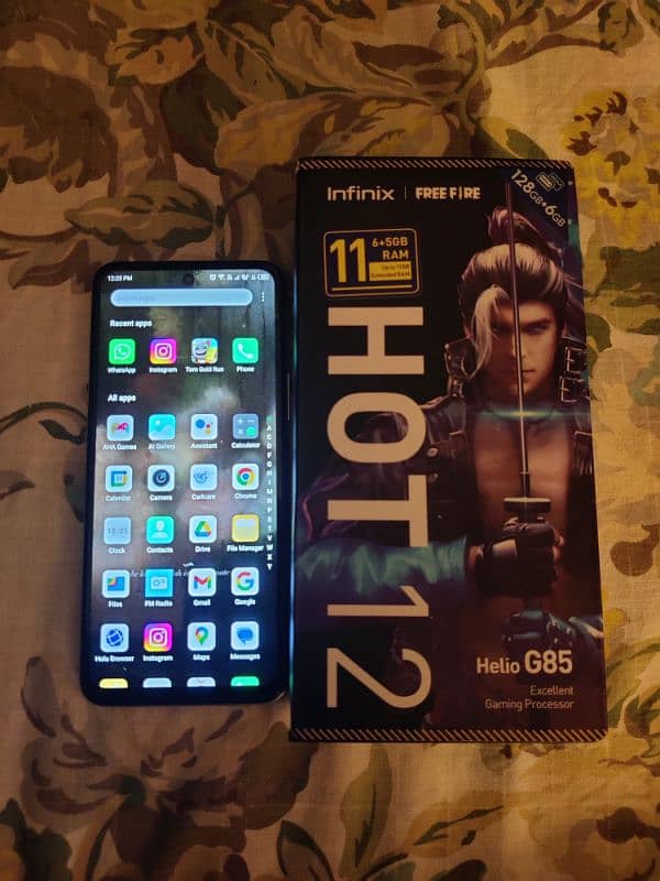 Infinix Hot 12 128gb rom 5+6 gb ram 10/10 no scratches 4