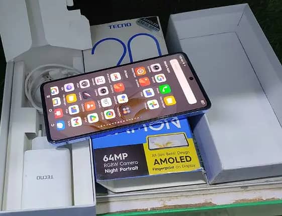 Tecno camon 20 pro pta approved full box 256gb 12gb ram 0