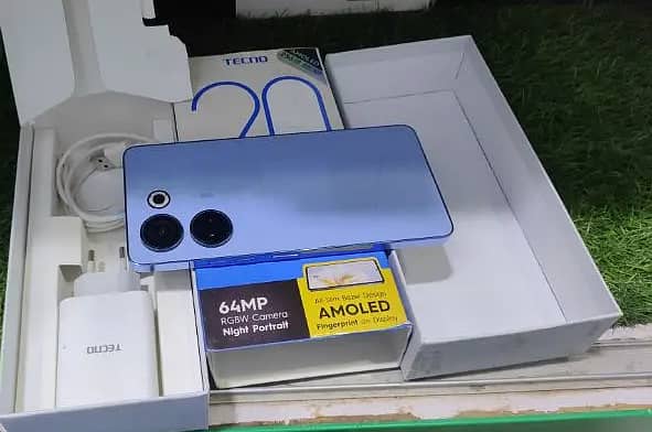 Tecno camon 20 pro pta approved full box 256gb 12gb ram 1