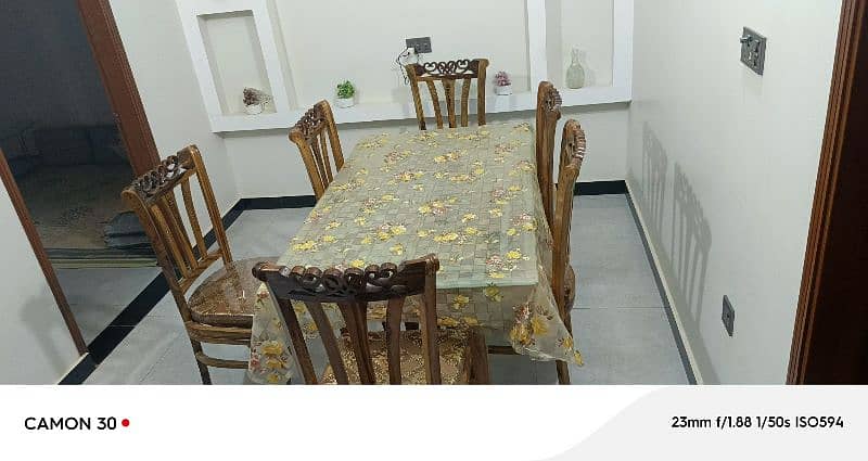 dinning table with 6 chairs urgent sale 2