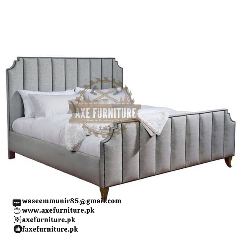 Queen Bed set/side tables/dressing table/home furniture/luxury bed 16