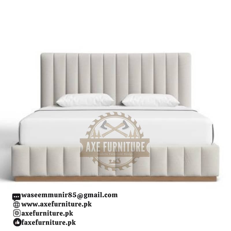 luxury bed/wooden bed set/single bed/double bed/side tables/dressing 15