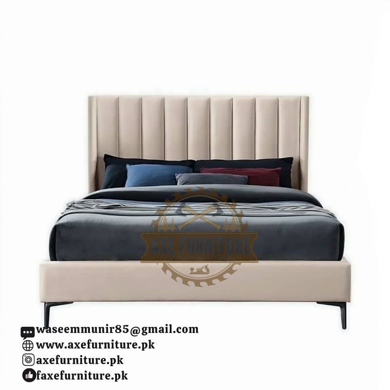 luxury bed/wooden bed set/single bed/double bed/side tables/dressing 16