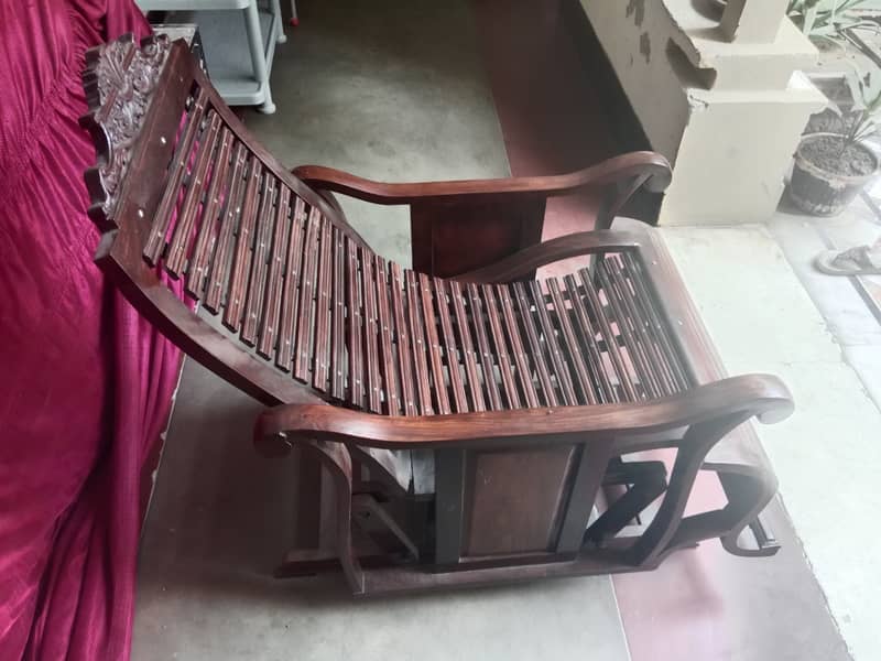 WOODEN EASY CHAIR FOR SALE 1