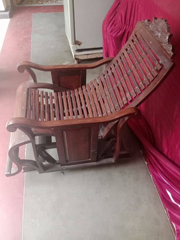 WOODEN EASY CHAIR FOR SALE 2