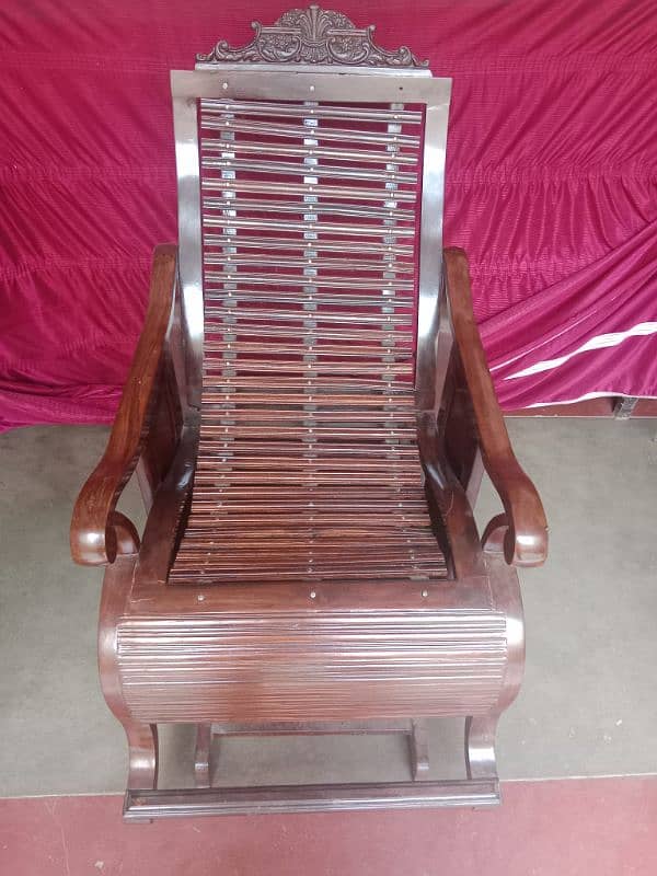 WOODEN EASY CHAIR FOR SALE 3