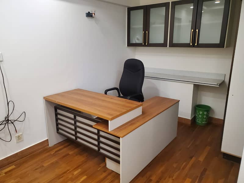 VIP LAVISH FURNISHED OFFICE FOR RENT WITH LIFT GLASS ELEVATION WITH EXCTIVE CHAMBER MAN ROAD FACING FRONT ENTRANCE RENT ALMOST FINAL NOTE 1 MONTH COMMISSION RENT SERVICE CHARGES MUST 2