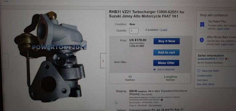 Turbo charger for Suzuki Jimmny 0