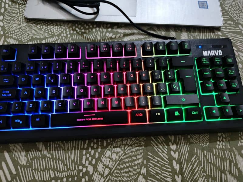 K607 RGB Professional Gaming Slim Keyboard 4