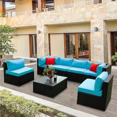 Garden Lawn Outdoor Patio Sofas, Rattan Seater