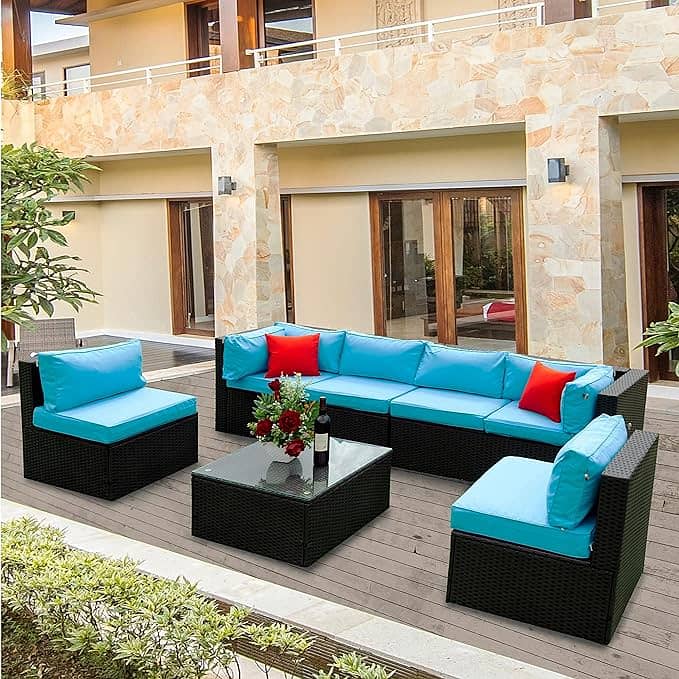 Garden Lawn Outdoor Patio Sofas, Rattan Seater 1