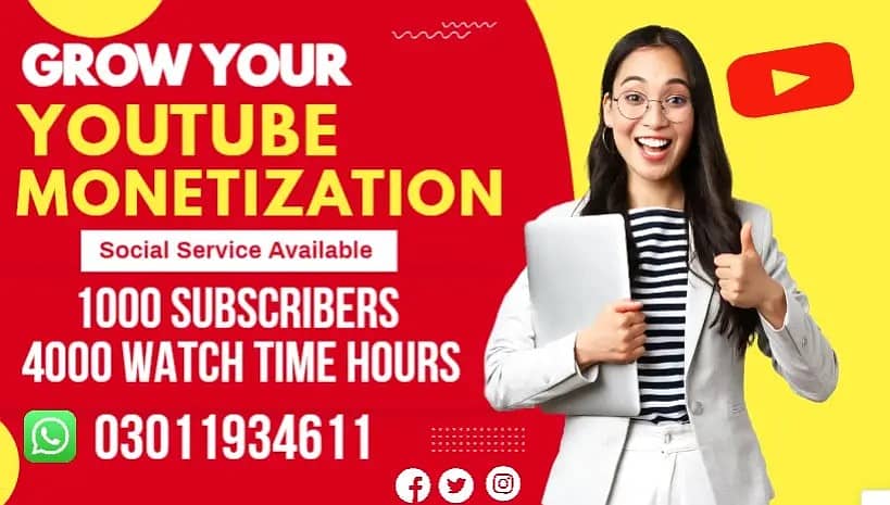 Youtube channel monetization 1k subscribers and 4k watch hours 0