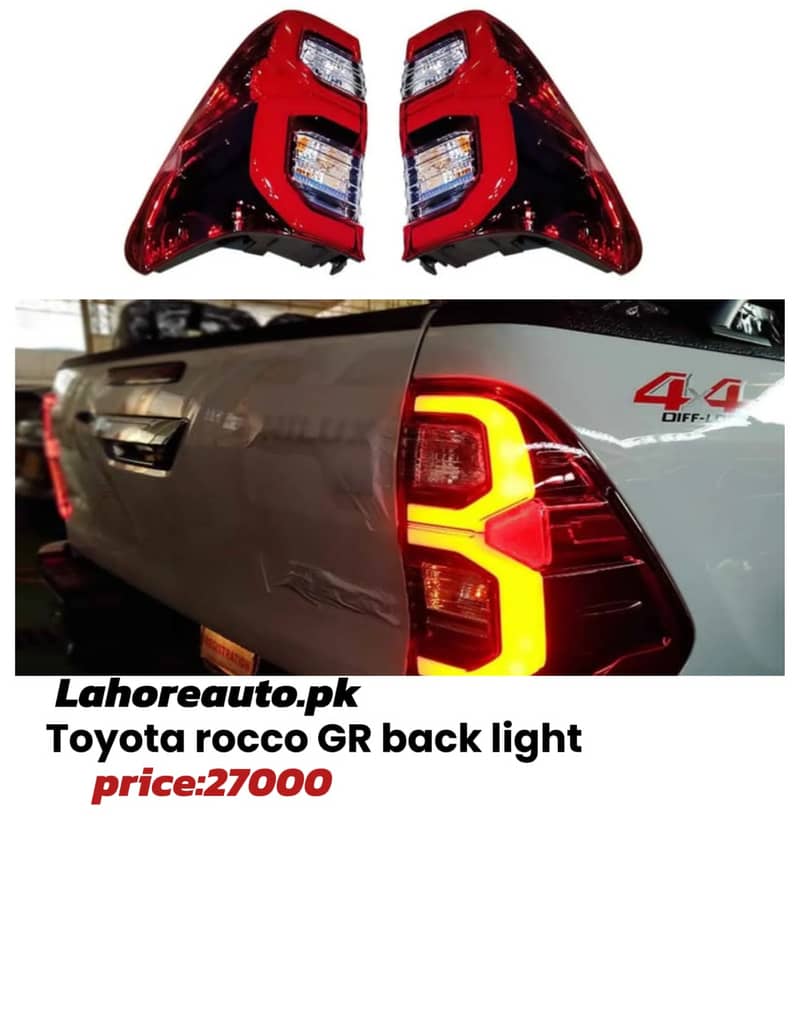 Toyota Rocco front & Back Lights Bodykit ,Spoiler , grills All Model 2