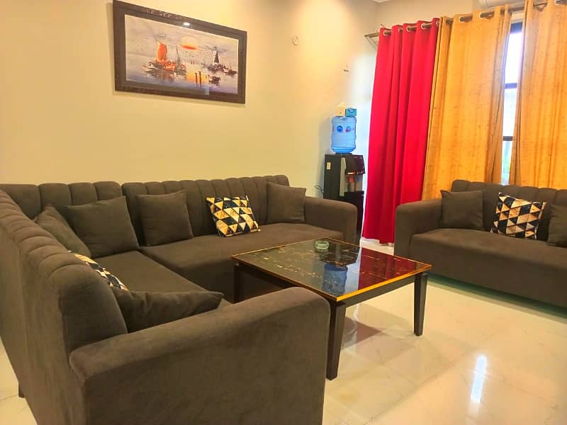 Fully furnished apartment available for rent in bahria enclave Islamabad 23