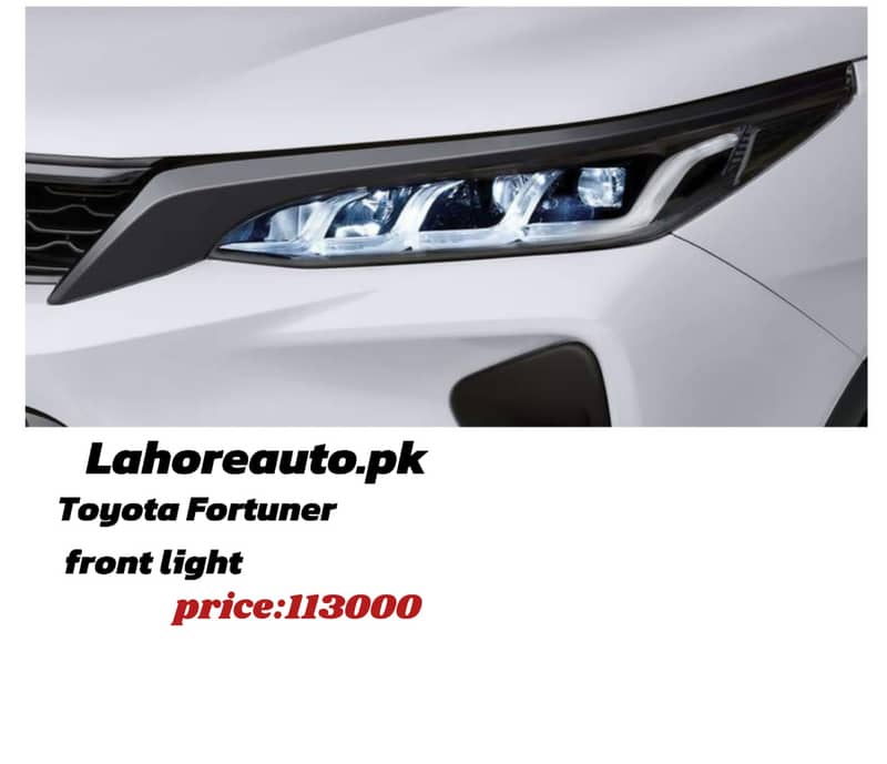 Toyota Fortuner front light , headlight, Grill , Spoiler, Bumper Avail 0