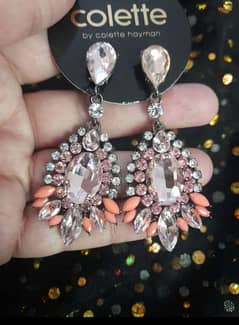 Stone and zarqoon Earrings