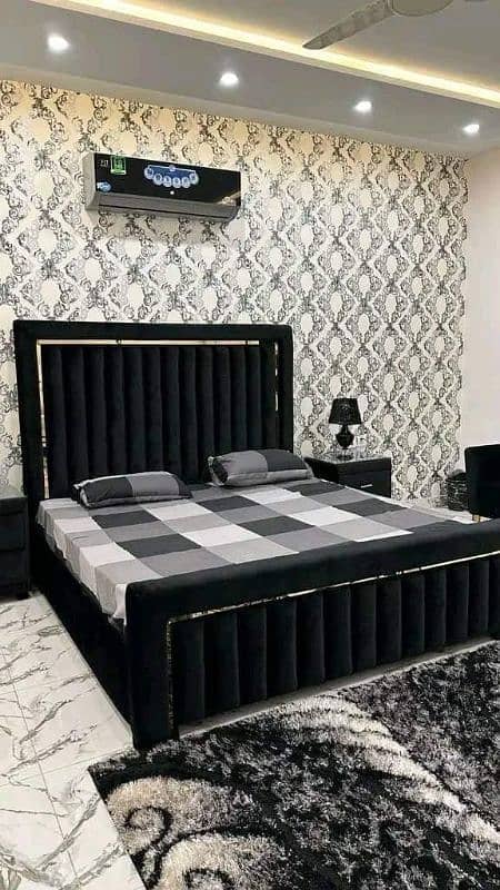 brand new double bed set single bed wooden bed king size bed Turkish 2