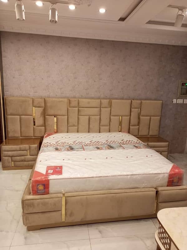 brand new double bed set single bed wooden bed king size bed Turkish 14