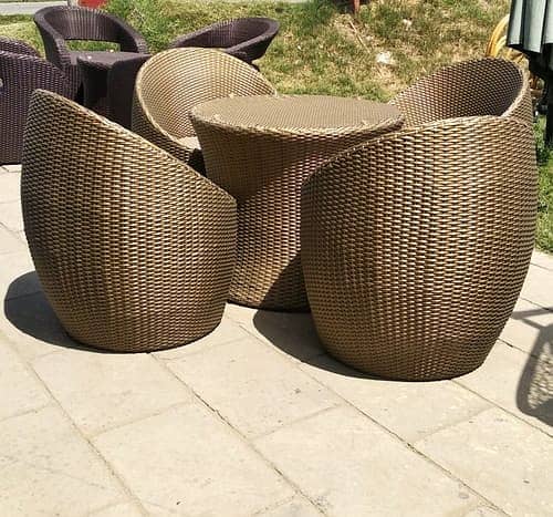 rattan sofa set/outdoor cafe furniture/Garden sofa/Terrace Lawn chair 5