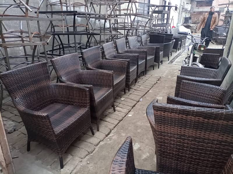 rattan sofa set/outdoor cafe furniture/Garden sofa/Terrace Lawn chair 9