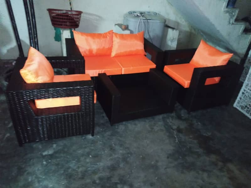 rattan sofa set/Garden chair/UPVC outdoor chair/lawn chairs/tables 6