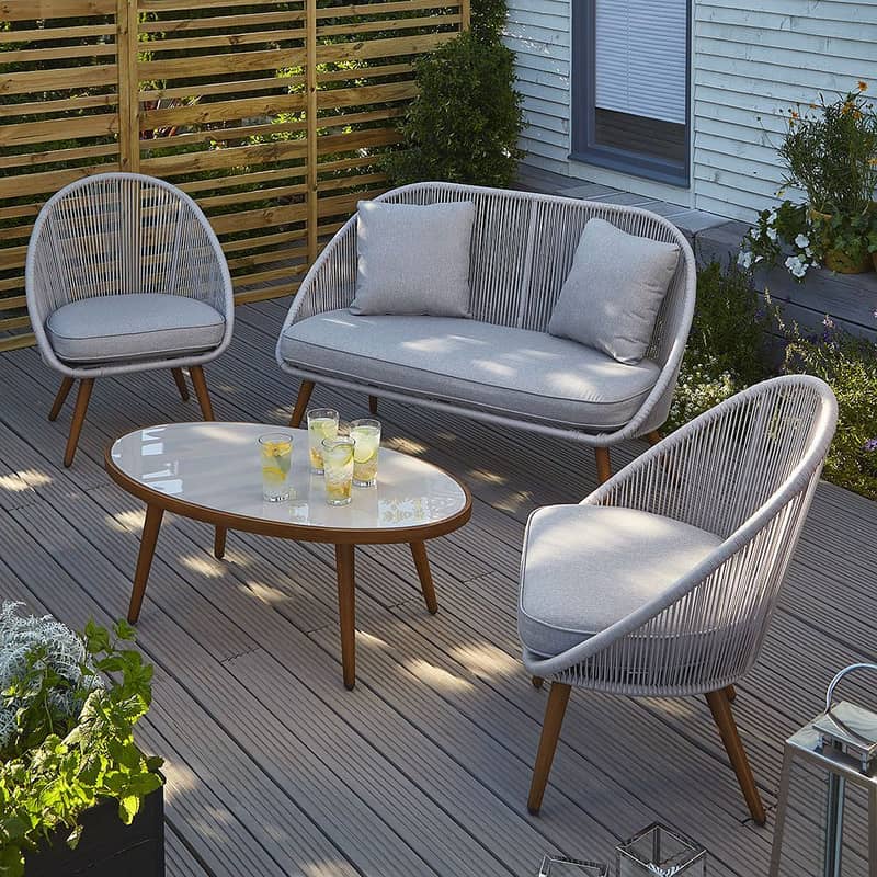 rattan sofa set/Garden chair/UPVC outdoor chair/lawn chairs/tables 7