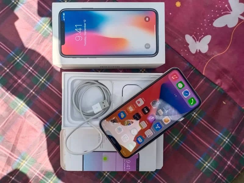 apple iphone x 64 gb momery full box Pta Approved 03327536717 1