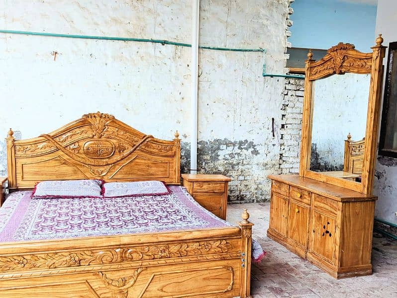 Bakain wooden bed side tables and dressing urgent for sale 0