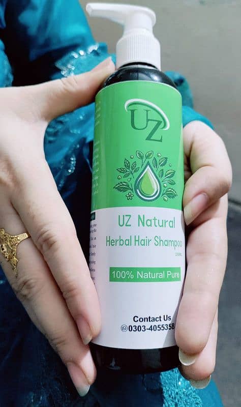 UZ Natural Herbal Hair Oil 2 Products Shampoo Also include 1