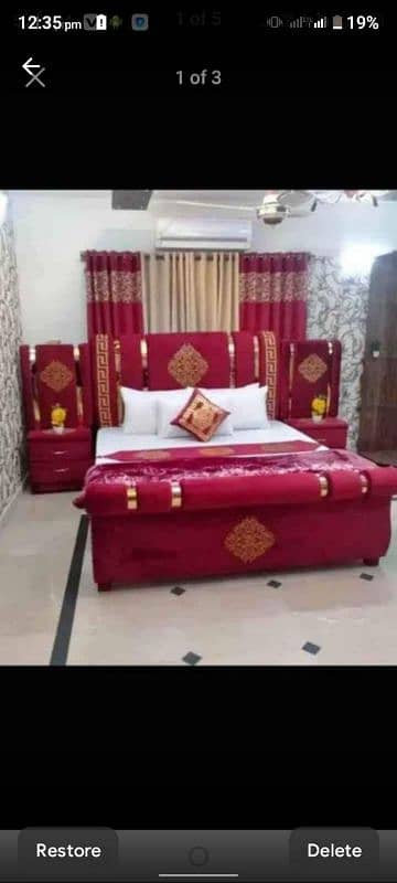 brand new double bed set single bed Turkish bed wooden bed 11