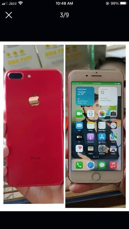 iphone 7plus pta 128gb with box chrger urgent sale need monnny 7