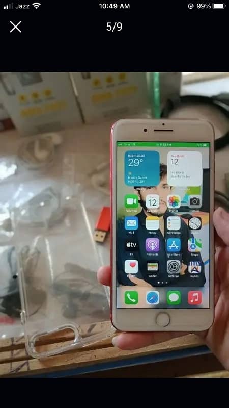 iphone 7plus pta 128gb with box chrger urgent sale need monnny 12