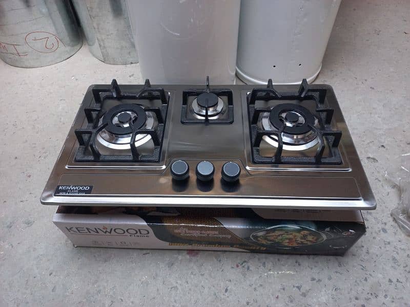 Kitchen Steel Hob / Draghi jahli burner / auto ignition / Heavy Gauge 1