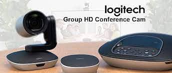 Logitech Meetup Video conference Camera-Logitech Group Mic-Polycom 3