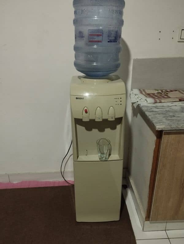 orient water dispenser with refrigerator just like new 0