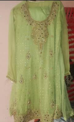 walima short frock full embroidery