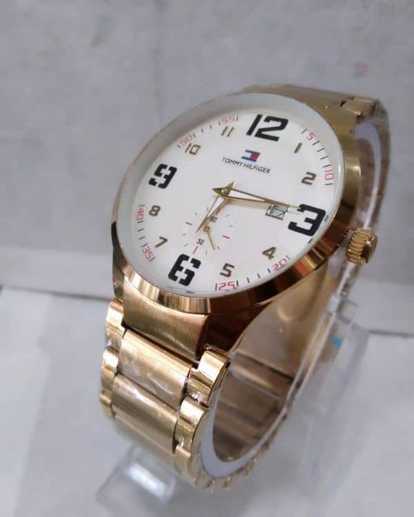 Men's Golden Formal Analogue Watch 1