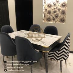 10 seater dining table set/marble top table/chairs/luxury dining set