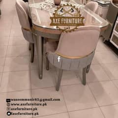 8 persons dining tables set/Coffee chairs/wooden tables/luxury dining