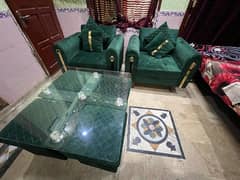 5 seater sofa set and tabel