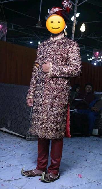 Sherwani with khussa and kulla 2