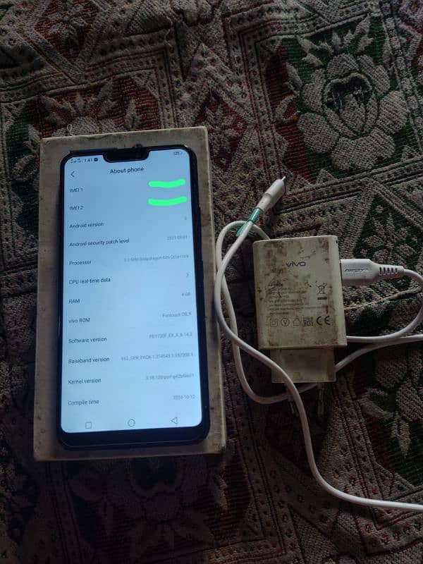 vivo v9 original with box and charger good condition 1