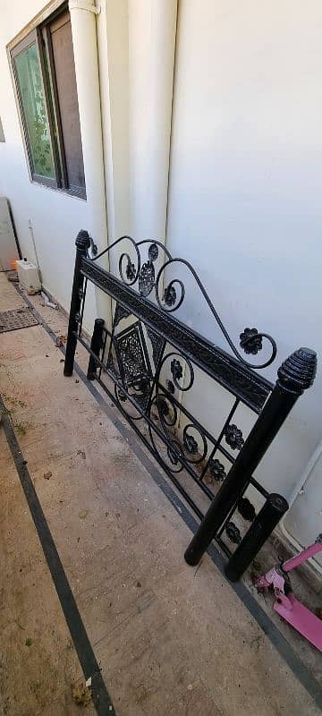 URGENT! Used Wrought Iron Bed without Mattress for sale 1