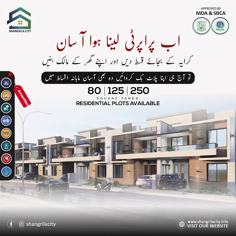 80,125 & 250 sq yd Residential park Facing on Installment Plan 9