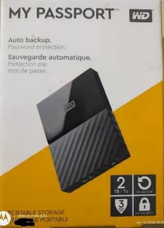 My Passport Portable External Hard Drive 2TB - Black