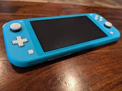 nintendo switch lite just like new with box,charger and pouch