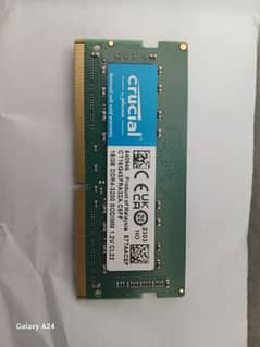 Laptop Ram DDR4 16Gb 3200 mhz Crucial Brand. .