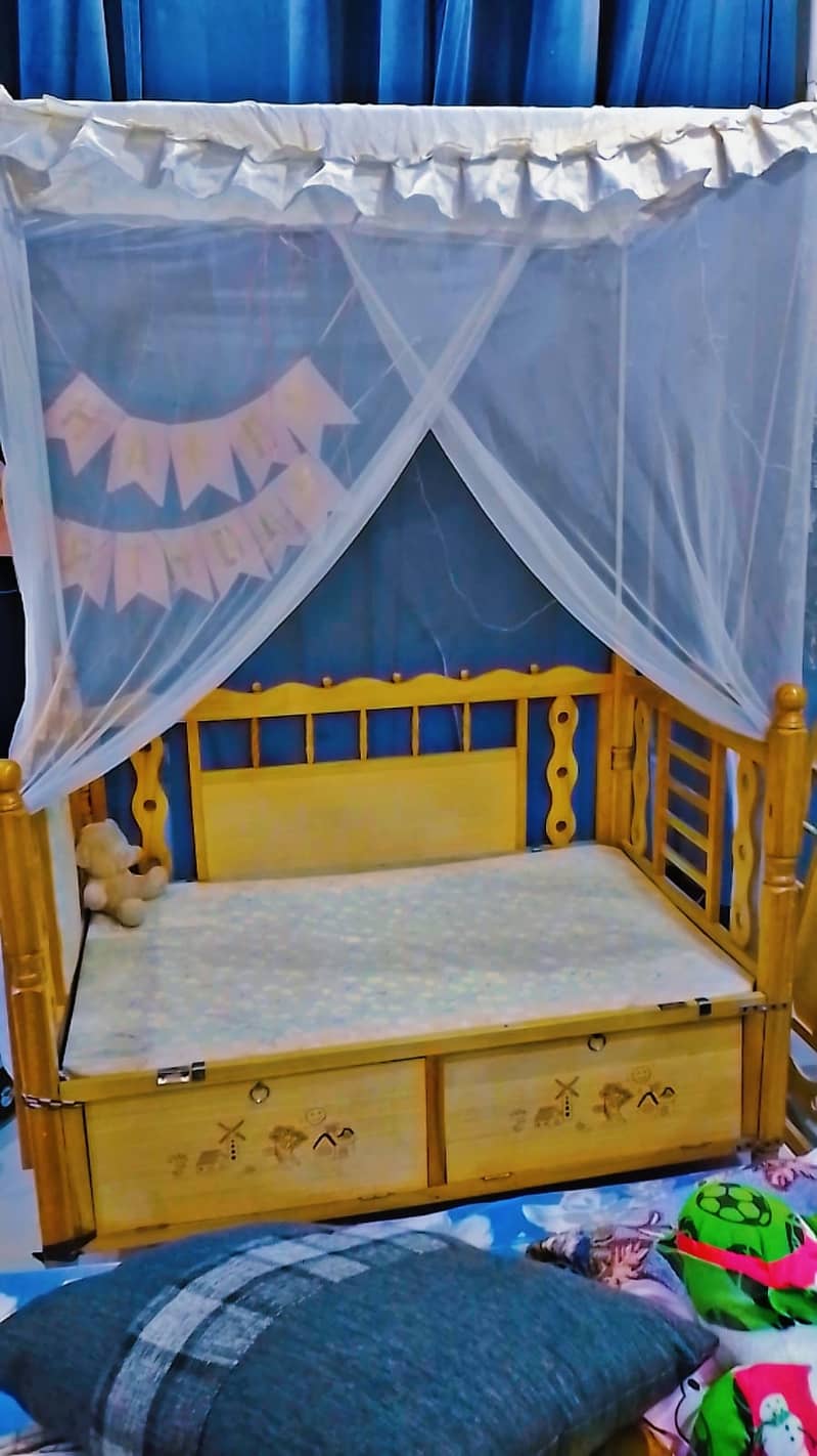 Kids Cot | Baby Cot | Wooden Coat | Bay Cot for sale 0